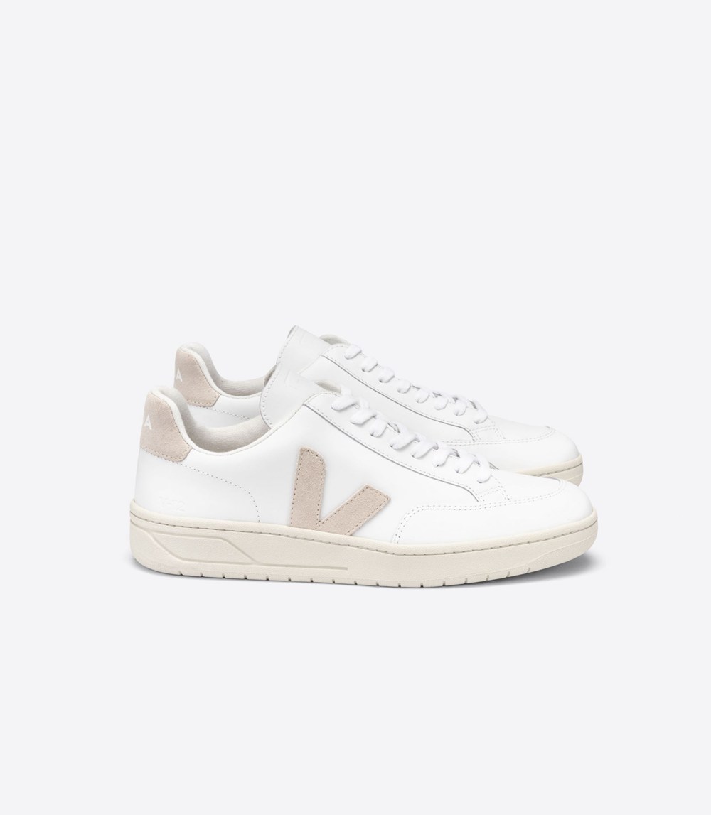 Veja Sneakers Herr - V-12 Läder - Vita - 907683-YVM